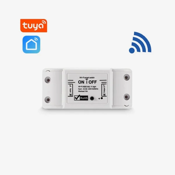 کلید رله هوشمند وای‌فای (Smart Circuit Breaker) سازگار با Tuya Smart